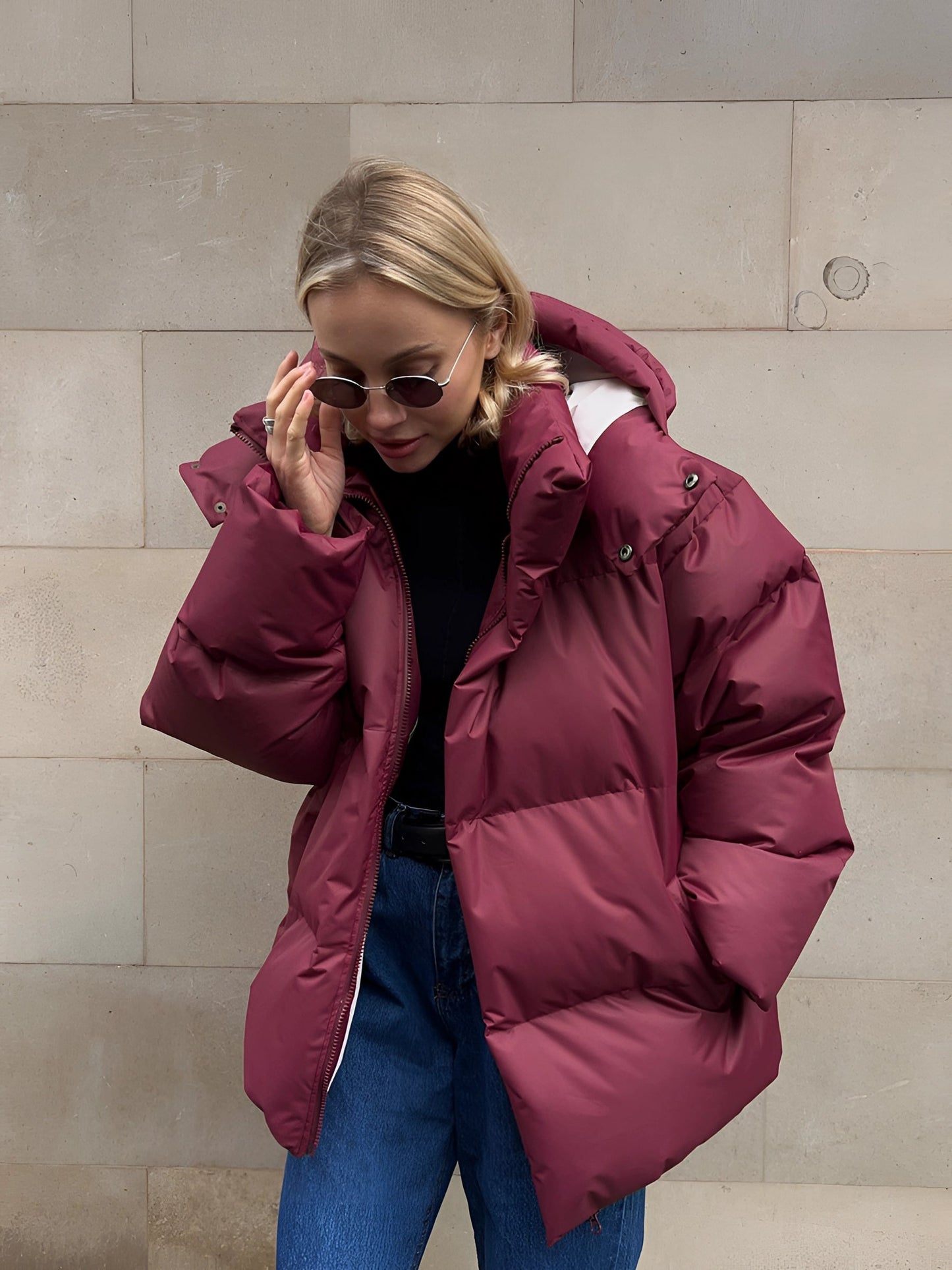 Cozy | Elegante und stilvolle Damen-Kapuzenjacke in Übergröße