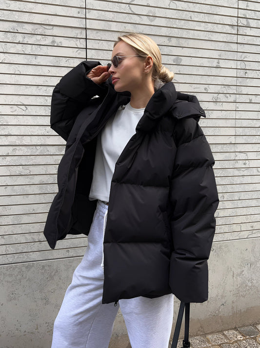 Cozy | Elegante und stilvolle Damen-Kapuzenjacke in Übergröße