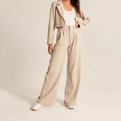 Flow™ - Elegante Hose mit weitem Bein und hohem Bund