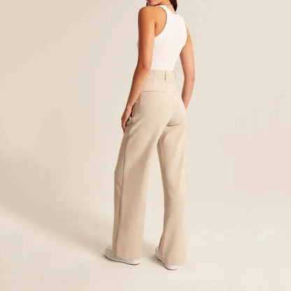 Flow™ - Elegante Hose mit weitem Bein und hohem Bund