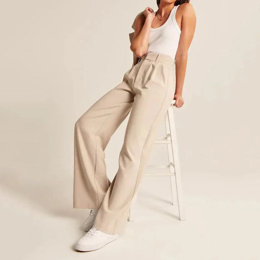 Flow™ - Elegante Hose mit weitem Bein und hohem Bund