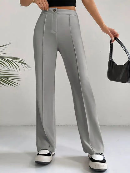 EleganzFit - Hochtaillierte Slim Fit Pants | Stilvolle Eleganz für jede Figur