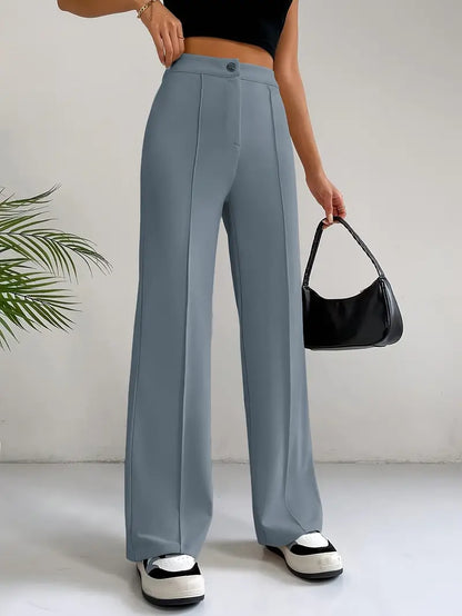 EleganzFit - Hochtaillierte Slim Fit Pants | Stilvolle Eleganz für jede Figur