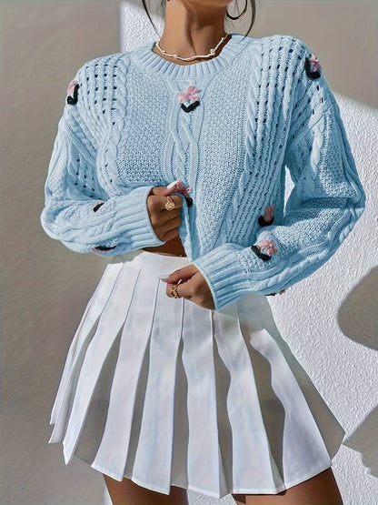 Hina | Stickerei Strickpullover