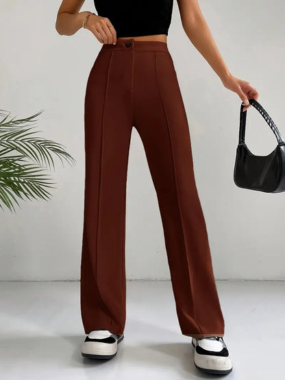 EleganzFit - Hochtaillierte Slim Fit Pants | Stilvolle Eleganz für jede Figur