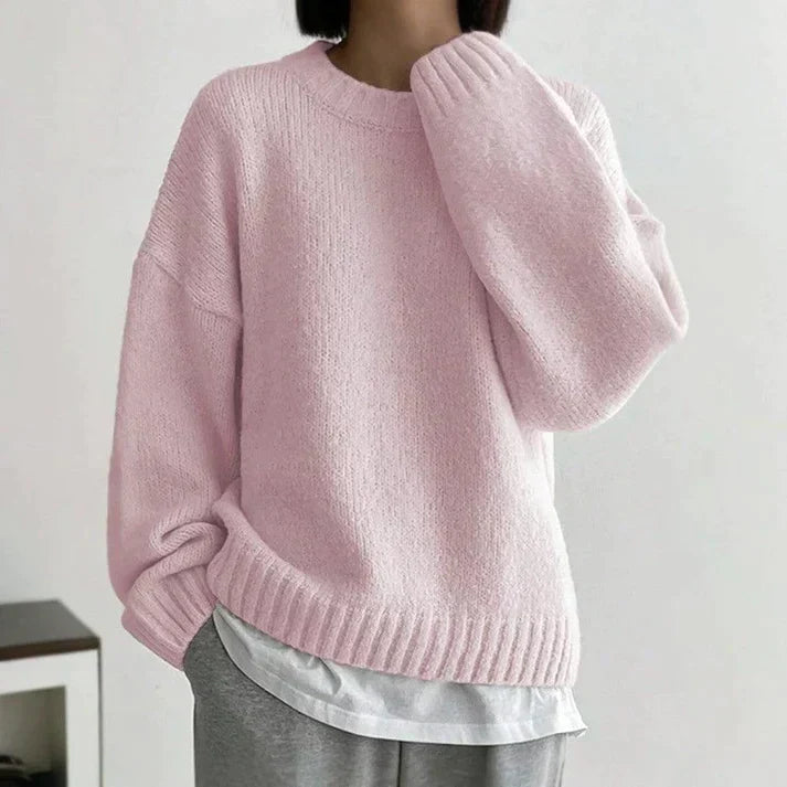 Femmora | Damen Strickpullover  – Lockerer Sitz mit Rundhalsausschnitt