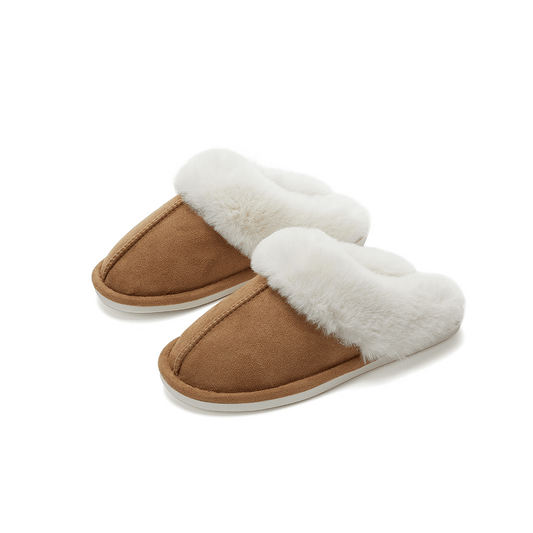 Cozyfeet | Damen Fleece-Slipper mit Plüschfutter