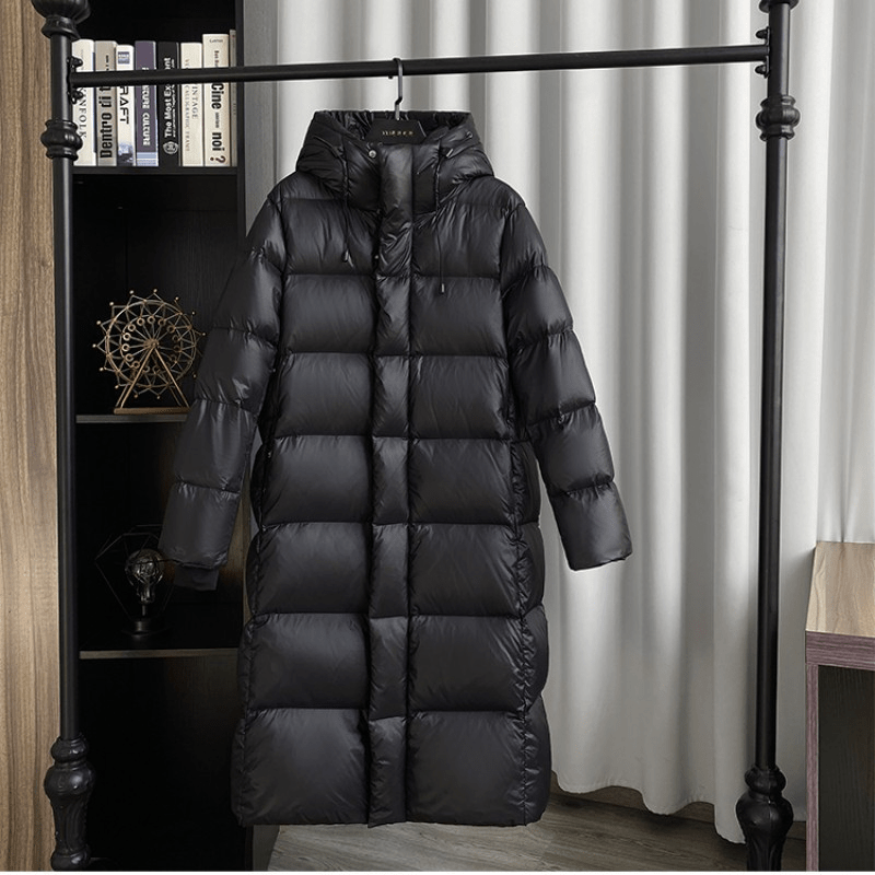 SnowShield | Fashion-Forward Langer Puffermantel für Winterkomfort