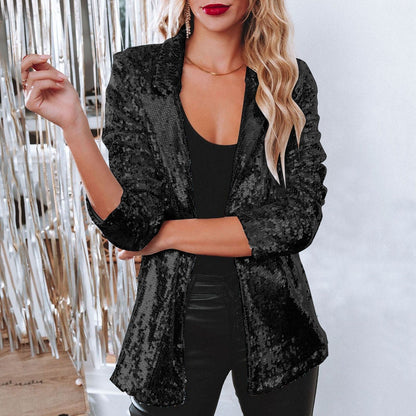Sequintique | Glamouröser Blazer mit funkelnden Pailletten