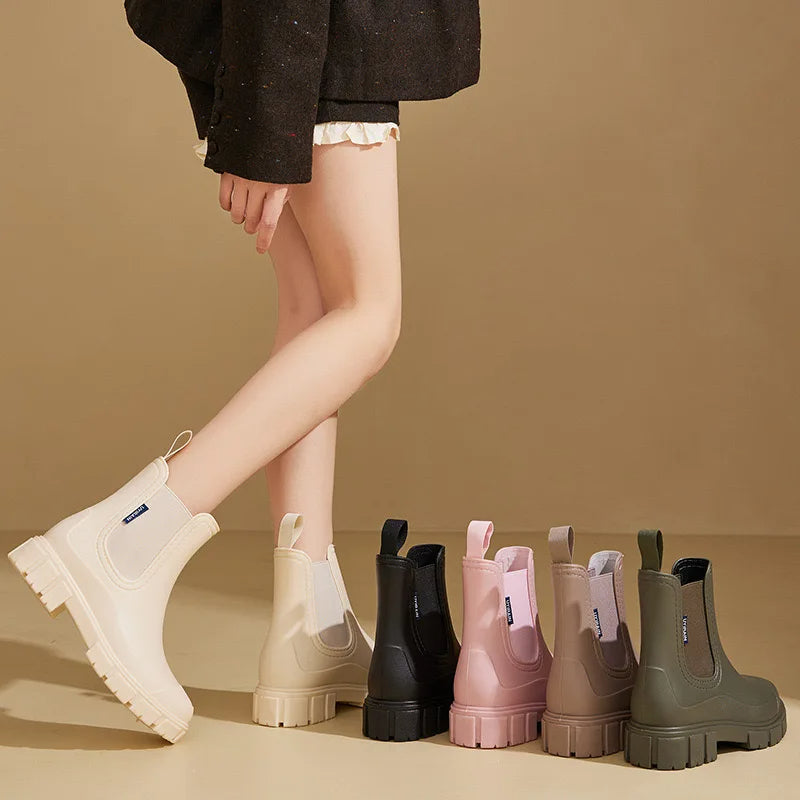 Cozyon | Damen Chelsea Boots – Wasserfest mit Elastischem Seitenbereich und Rutschfester Sohle