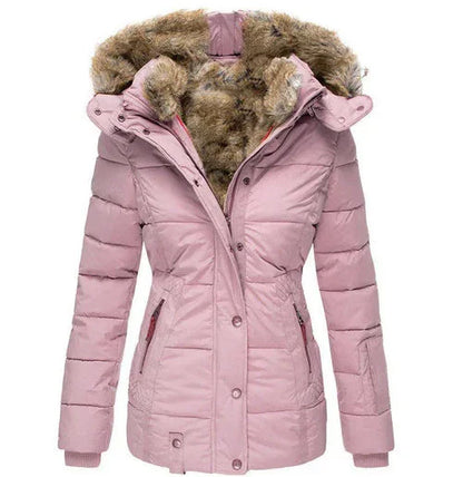 Jovelle | Warm gefütterte, wasserdichte Winterjacke mit Kapuze für Damen