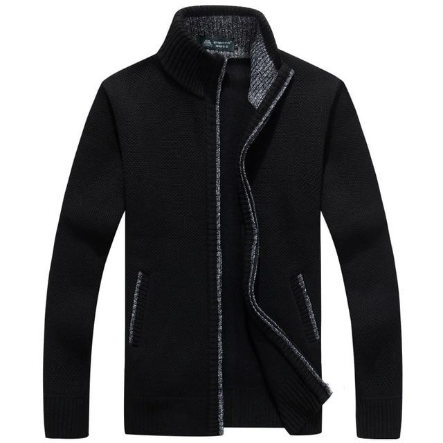 SnugCraft | Herren Strickjacke mit Fleecefutter