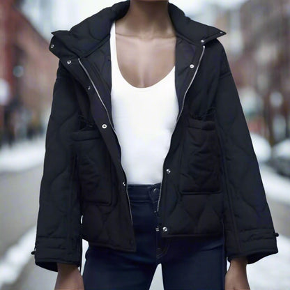CottonEase | Hüftlange Baumwolljacke mit Taschen