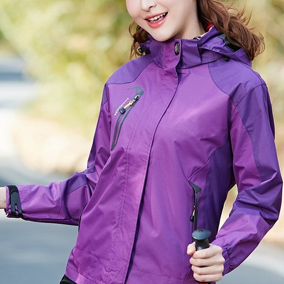 Vavone | Wasserdicht Abenteuer-Ready Lila Wandern Jacke