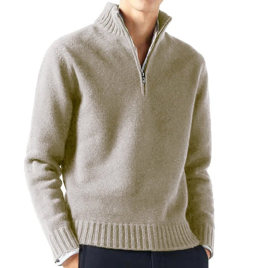 Puffel | Stilvoller Rollkragenpullover mit praktischem Reißverschluss