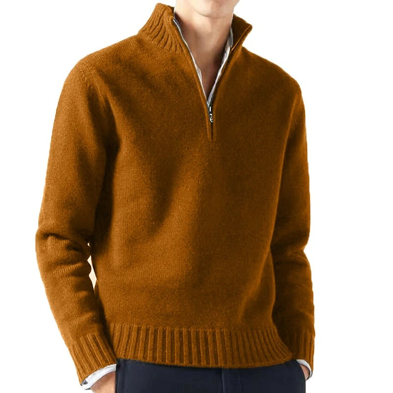Puffel | Stilvoller Rollkragenpullover mit praktischem Reißverschluss