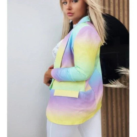 Aura | Chic Tie-Dye Blazer für Frau