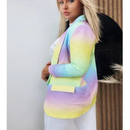 Aura | Chic Tie-Dye Blazer für Frau