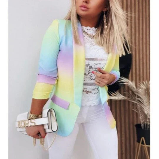 Aura | Chic Tie-Dye Blazer für Frau
