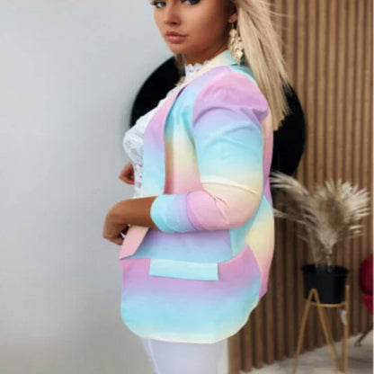 Aura | Chic Tie-Dye Blazer für Frau